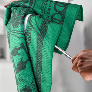 Skull Note Utility Towel (Green)