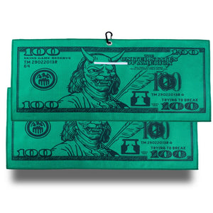 Skull Note Utility Towel (Green)